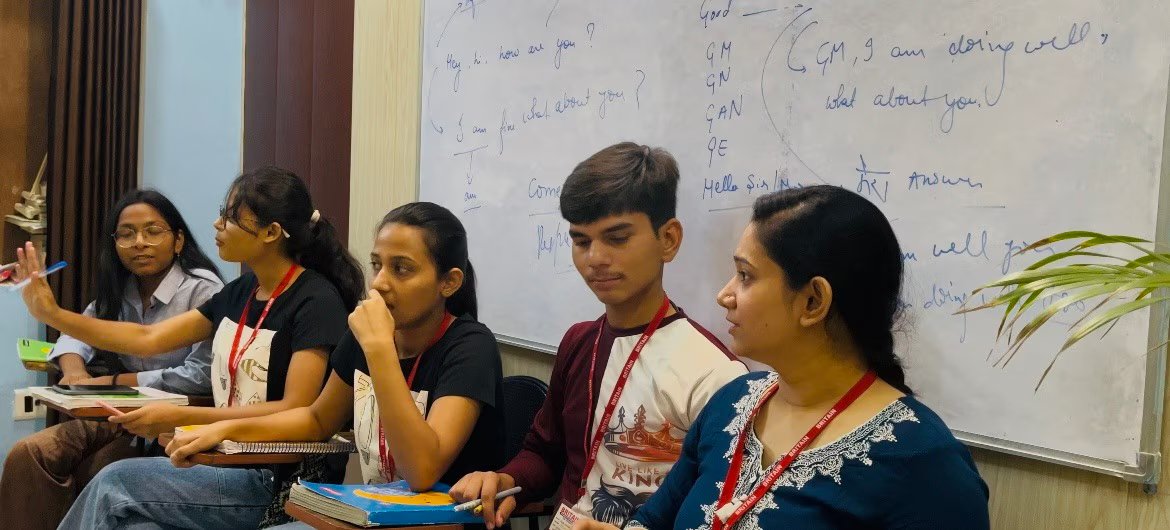 English training session